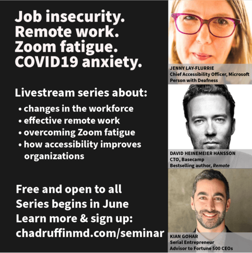 New Seminar Series: WFH, Quarantine Economy, & Using Accessibility to Proactively Change Organizations