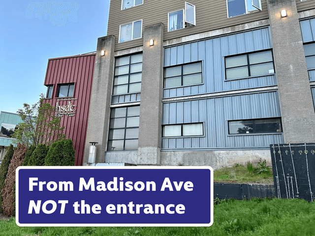From Madison Ave - NOT the entrance