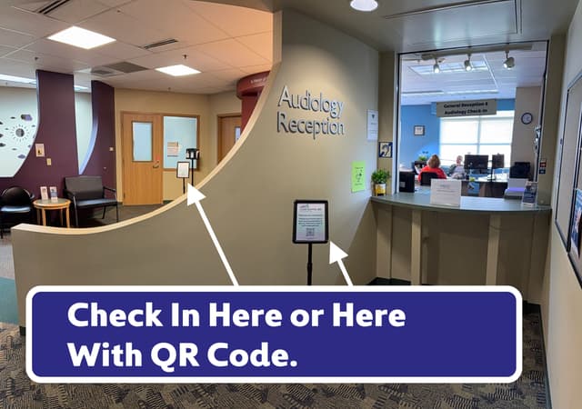 Check in here or here with QR Code